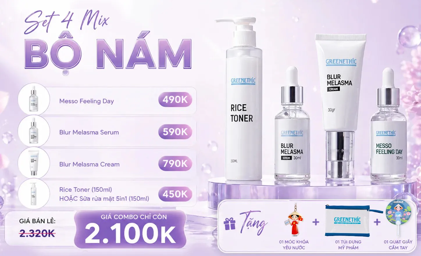 Set 4 mix bộ nám
